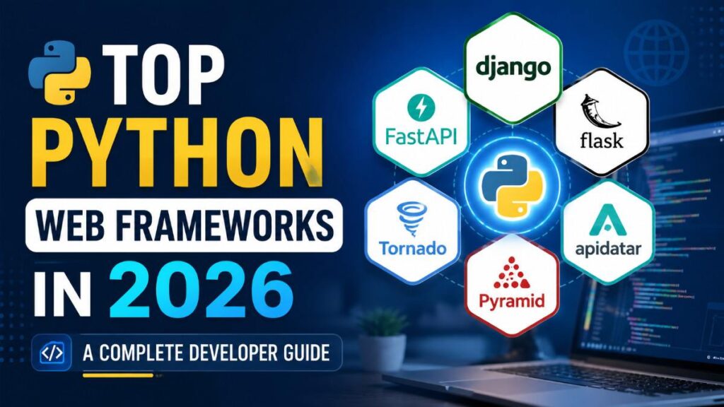 Discover top Python web frameworks in including Django, Fast API, and Flask. A complete developer guide for fast, scalable web apps. 2026 AI